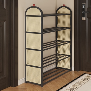 柜 子收纳神器室内藤编中古好看鞋 简易鞋 架家用门口多层结实耐用鞋