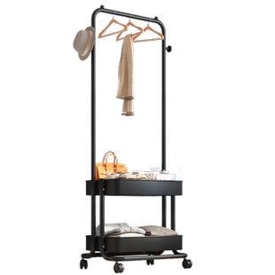 衣帽架落地卧室挂衣架可移动带轮家用室内网红轻奢晾衣架简易衣架