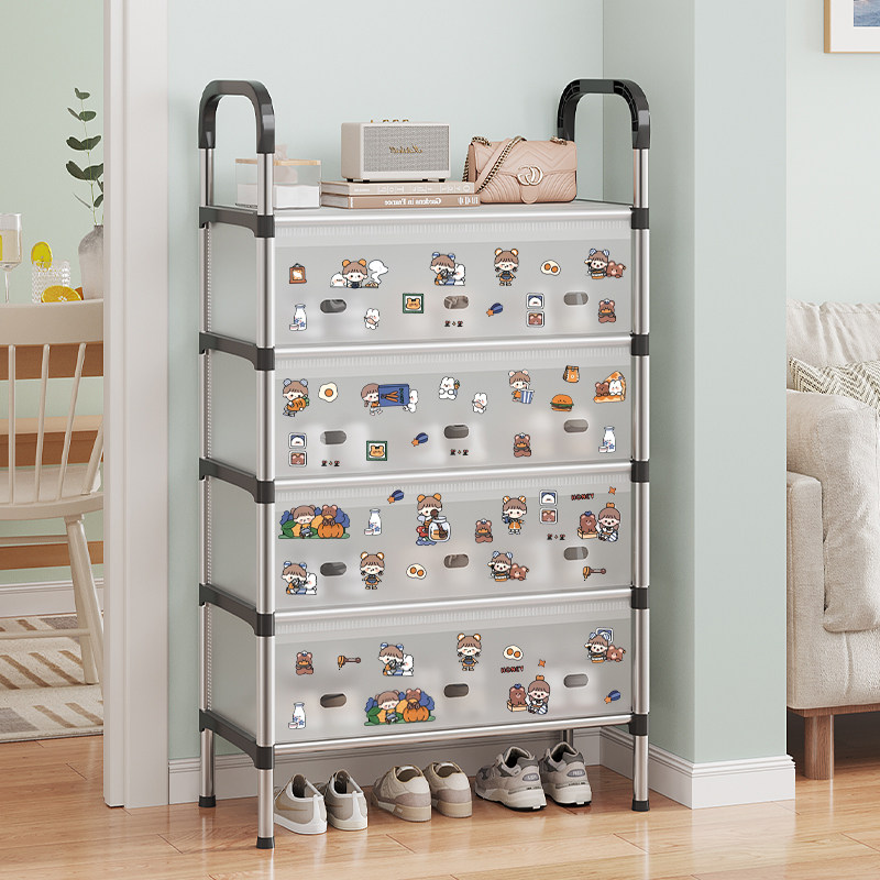 鞋架子家用门口多层简易入户门防尘鞋柜出租房用新款2025爆款鞋盒,住宅家具,鞋柜,淘宝优惠券,粉丝福利购,淘宝优惠卷
