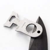 户外钥匙扣多功能方向标卡EDC组合小工具卡手机托开瓶器螺丝刀