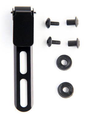 ULTI黑色钢版长款双槽可拆隐形式K鞘刀套腰夹轻量背夹K夹鞘附螺丝