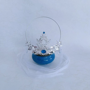 古风发冠男女束发头冠超仙汉服头饰敦煌飞天发簪丝带圣女光环饰品