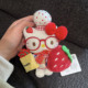 正版 Kitty毛绒毛绒玩偶挂件春日草莓kt可爱小挂件节日礼物