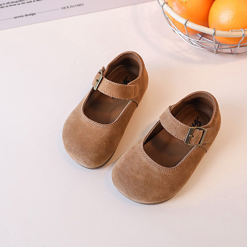 女宝宝真皮软底小公主勃肯鞋