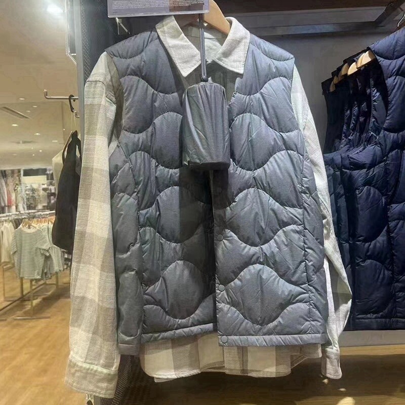 가을 겨울 남성 하이 엔드 경량 다운 휴대용 조끼 조끼 피팅 룸 새 모델 E452740|472800