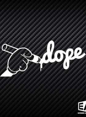 米奇手写dope贴纸个性JDM汽车摩托电动车笔记本装饰拉花图案贴纸