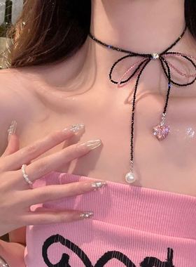 学生款链珍珠项链新娘高级款公主锁骨女珍珠项链闺蜜妈妈妈妈浪漫