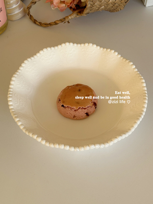 ins风高颜值珍珠陶瓷陶瓷深盘