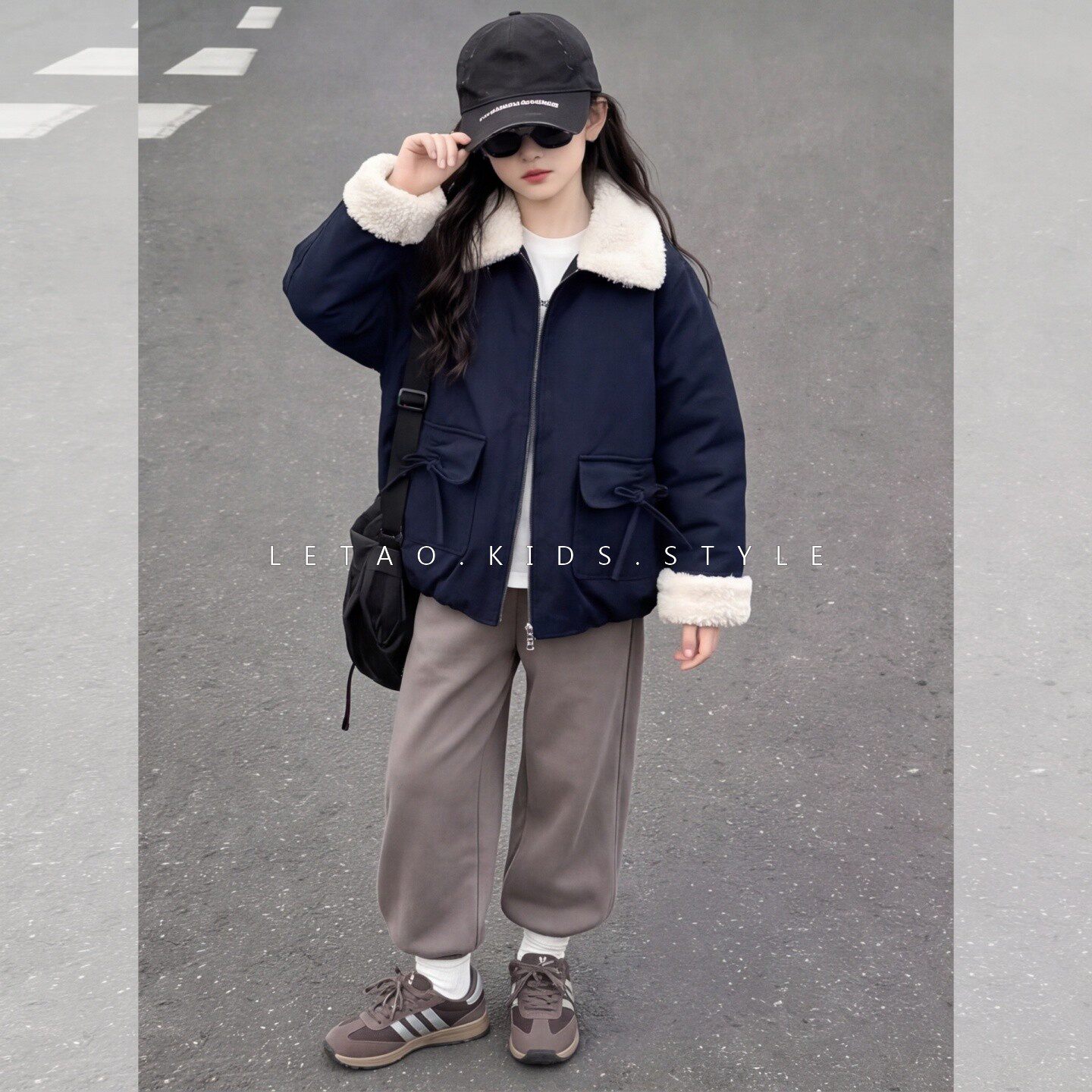 女大童秋冬夹棉加厚棒球棉服外套