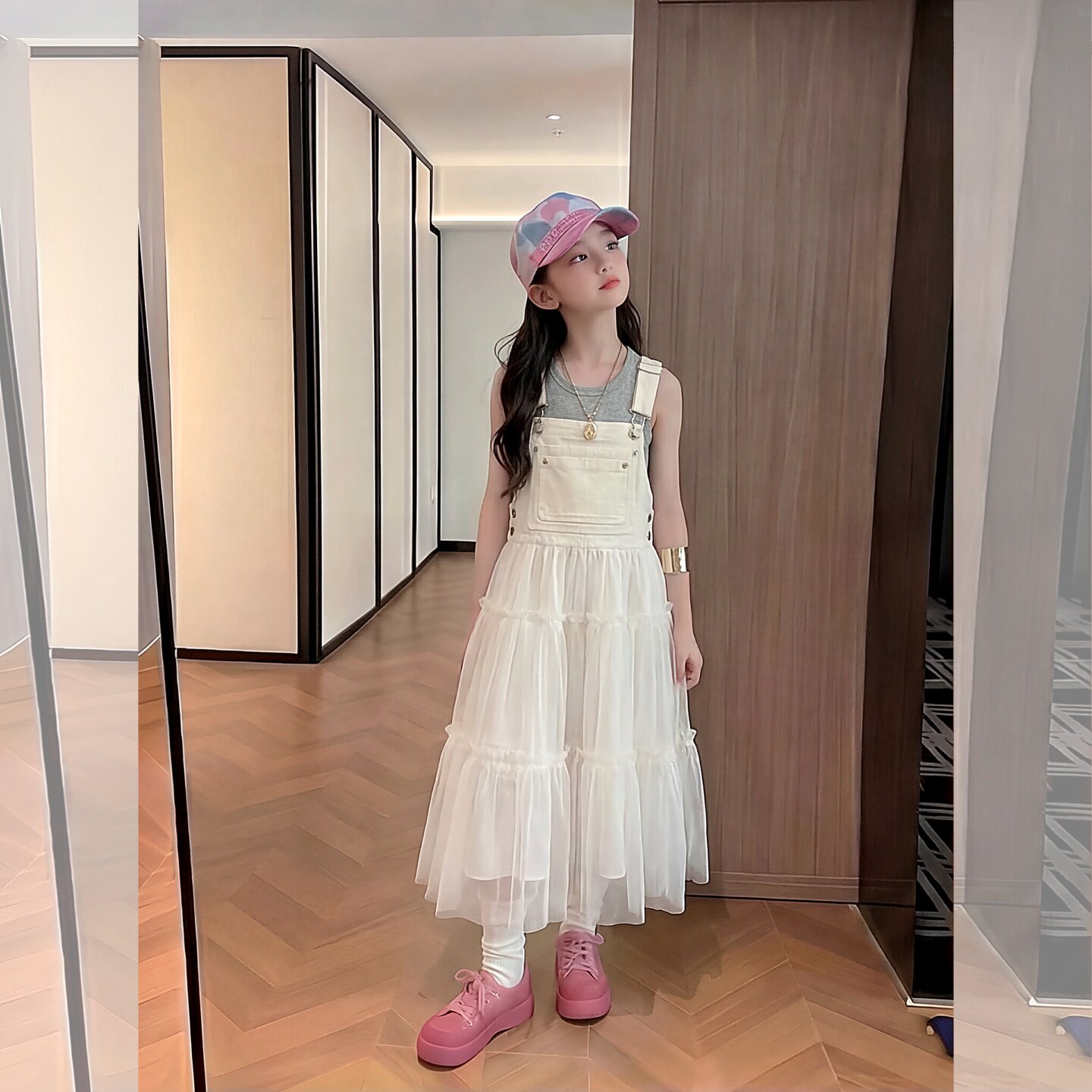 女童背带裙套装夏季2026新款衣服