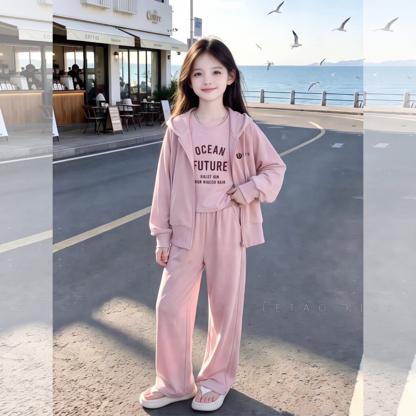 女大童卫衣套装秋季2026新款洋气