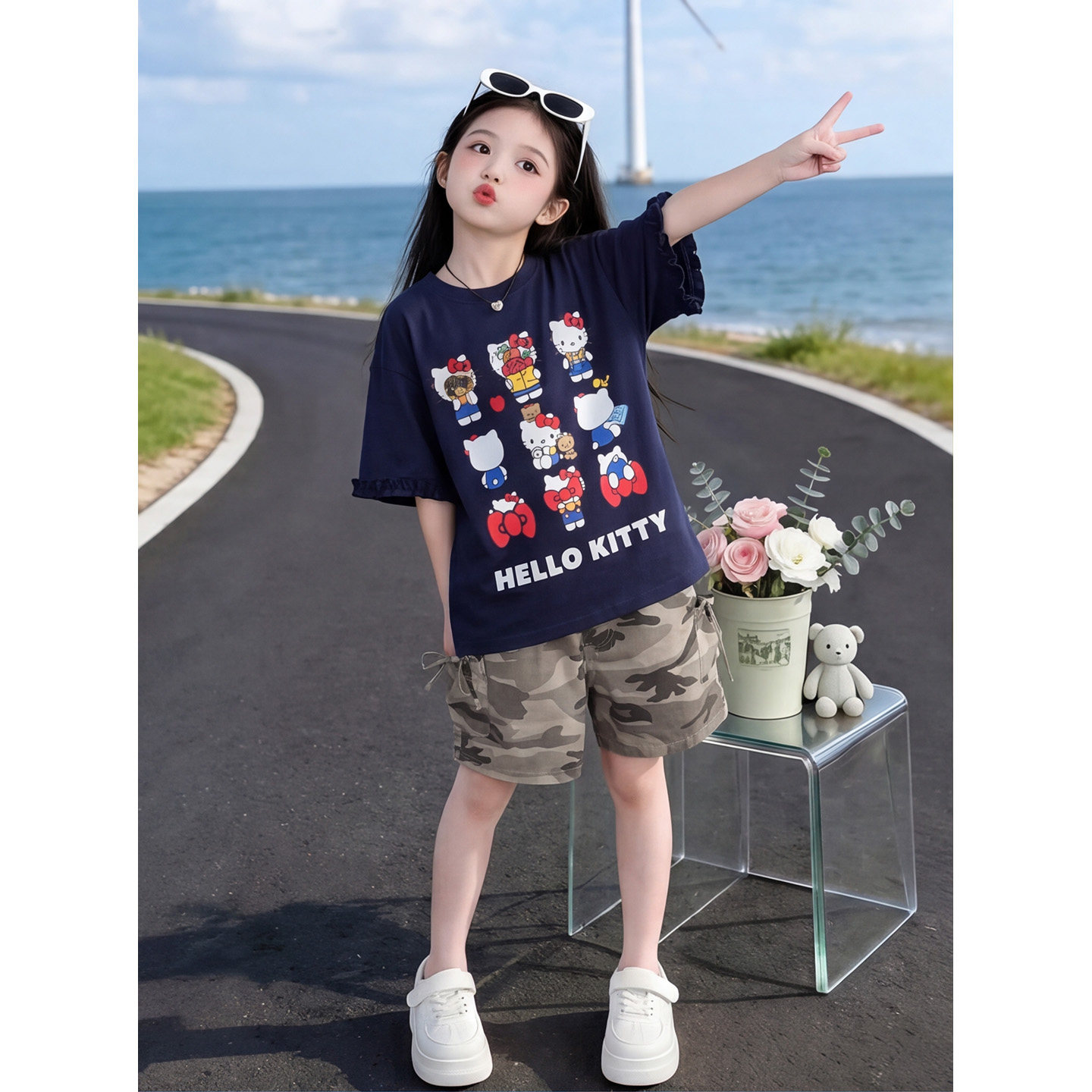 女童纯棉t恤夏季2026新款儿童