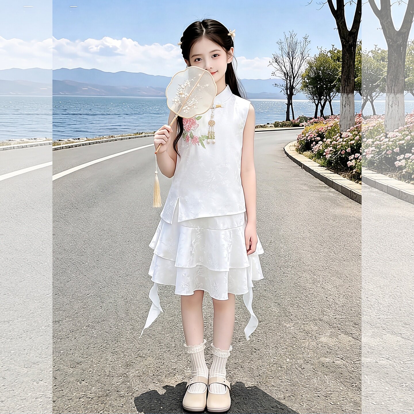 女童新中式国风套装大儿童装汉服