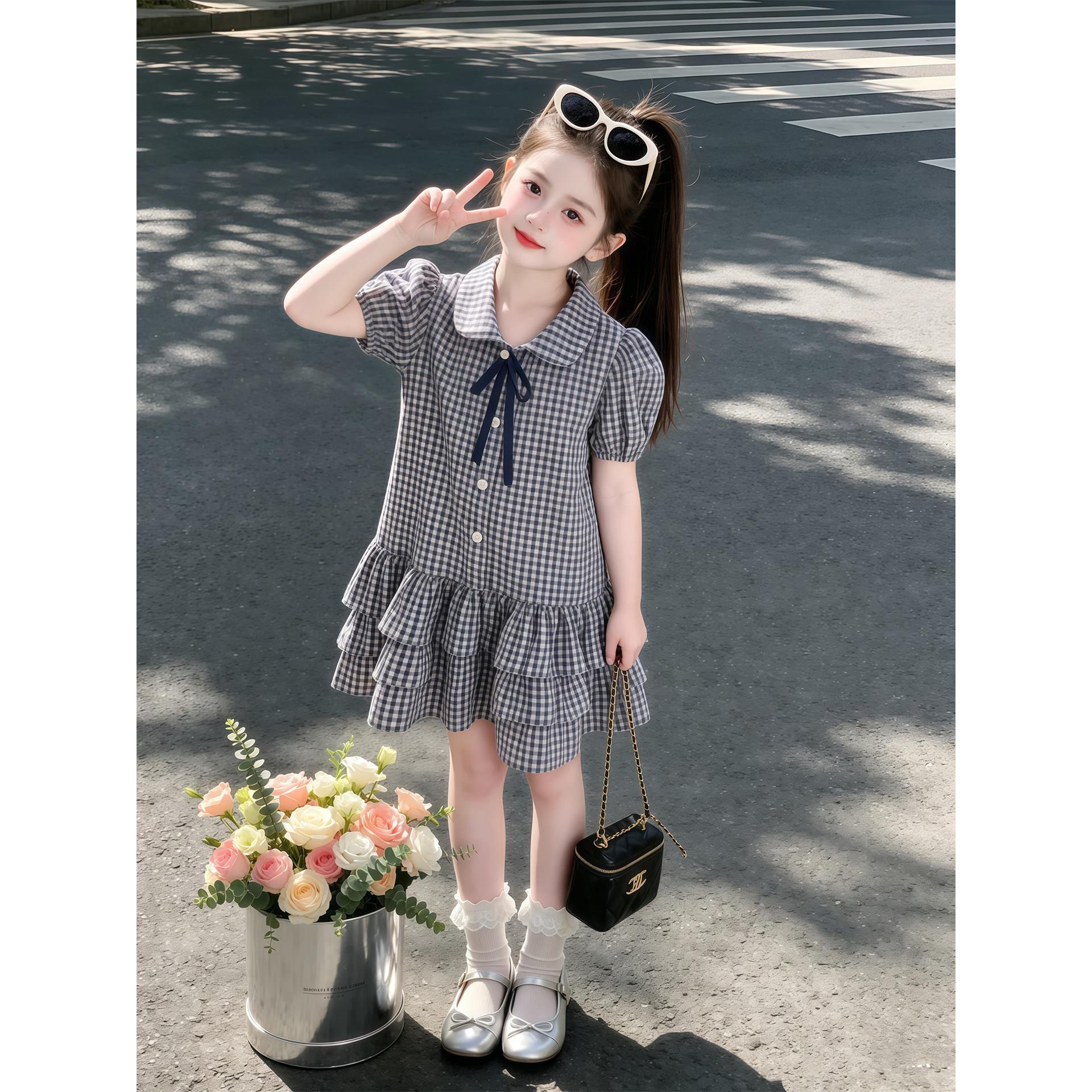学院风女童连衣裙夏装2026新款儿童超好看polo裙子夏装女孩公主裙