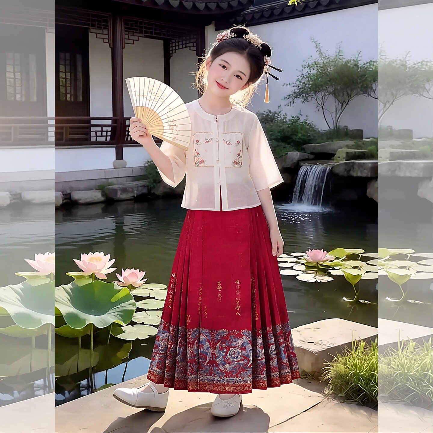 马面裙套装新中式国风汉服套装夏