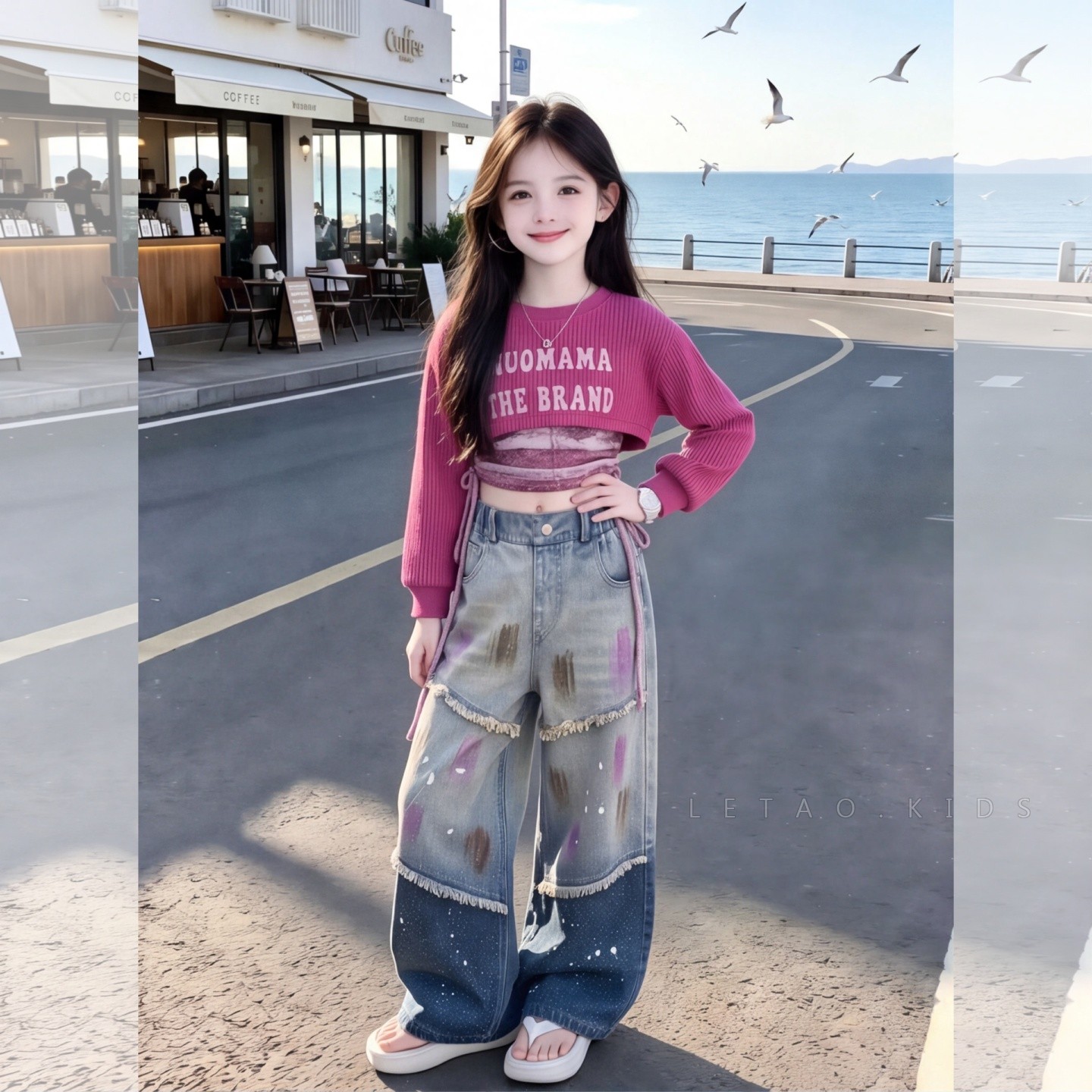 女童潮酷新款套装2026秋季款个性