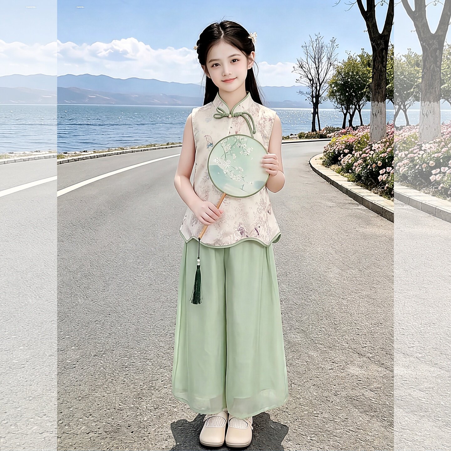 女童新中式汉服套装2026新款学生