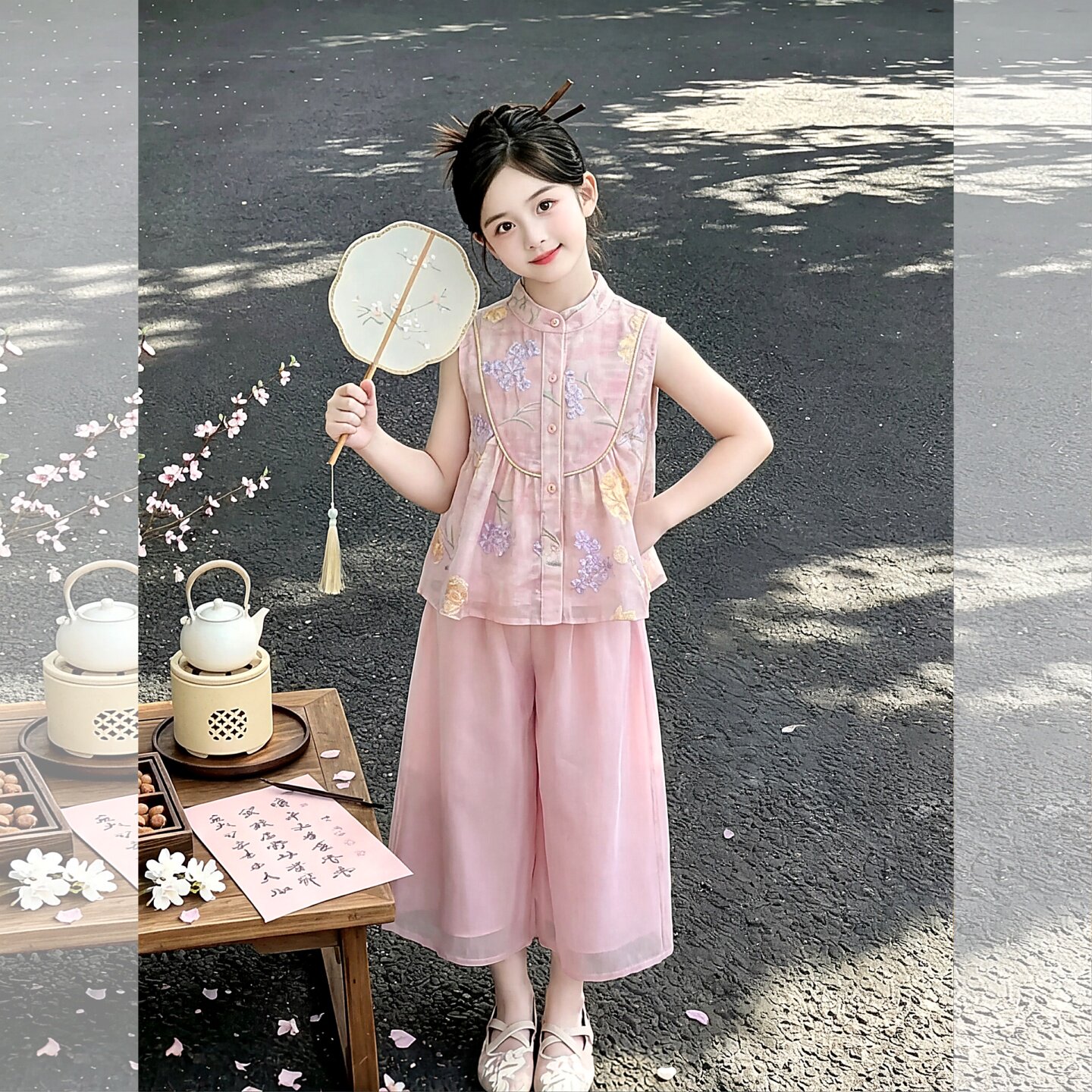汉服女童国风套装2026新款宝宝夏