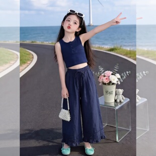 2026超火女童裤子夏季薄款休闲裤新款轻薄夏裤女大童女装初中生潮