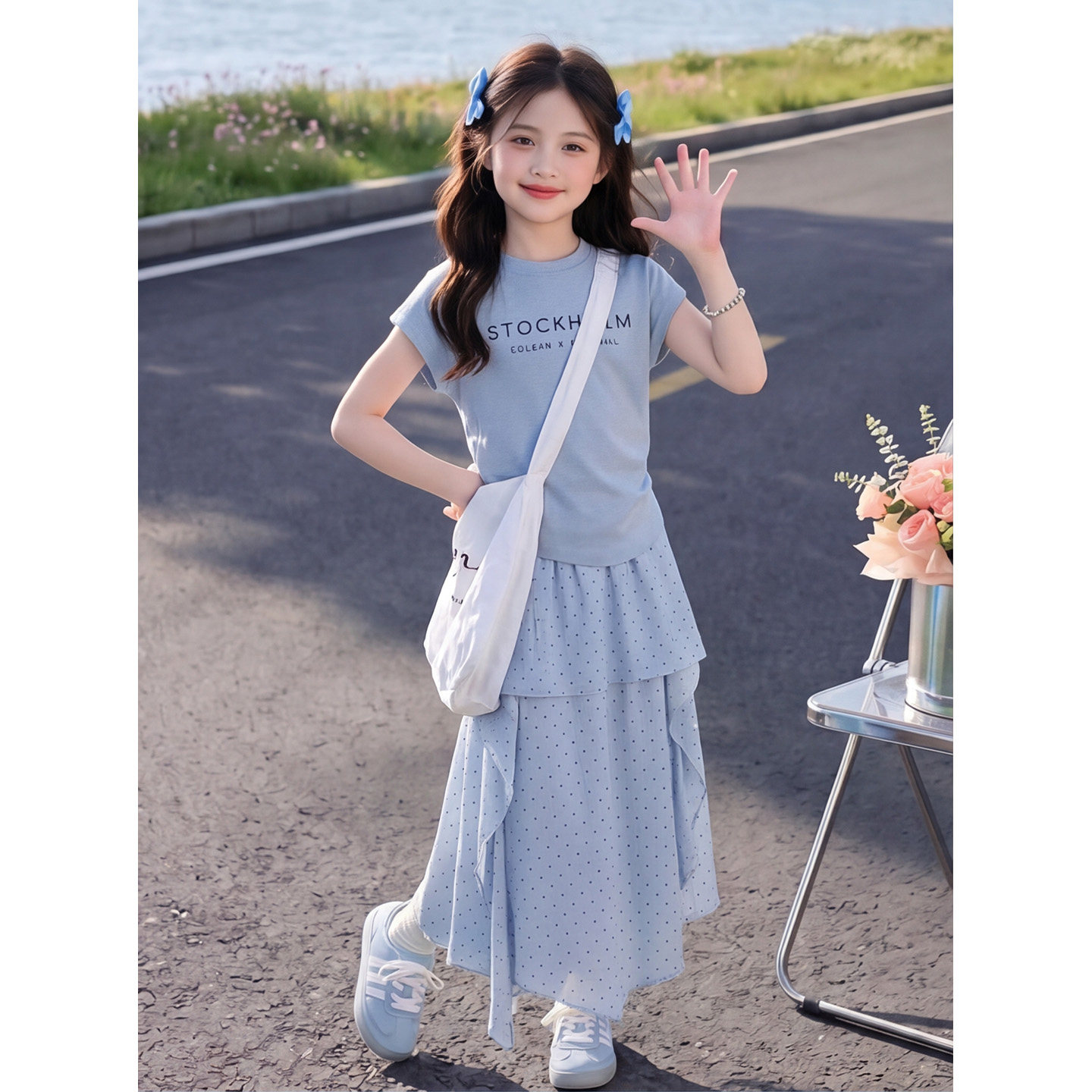 女童夏装裙子套装2026新款高级感