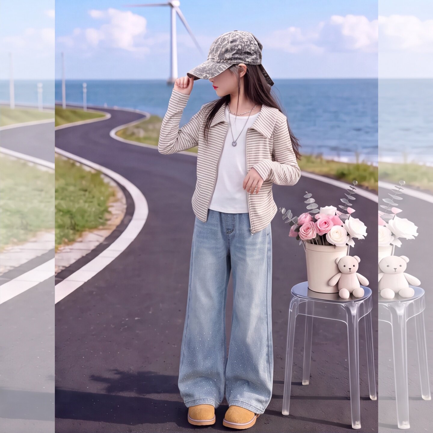 女童秋季套装2026新款洋气大童韩