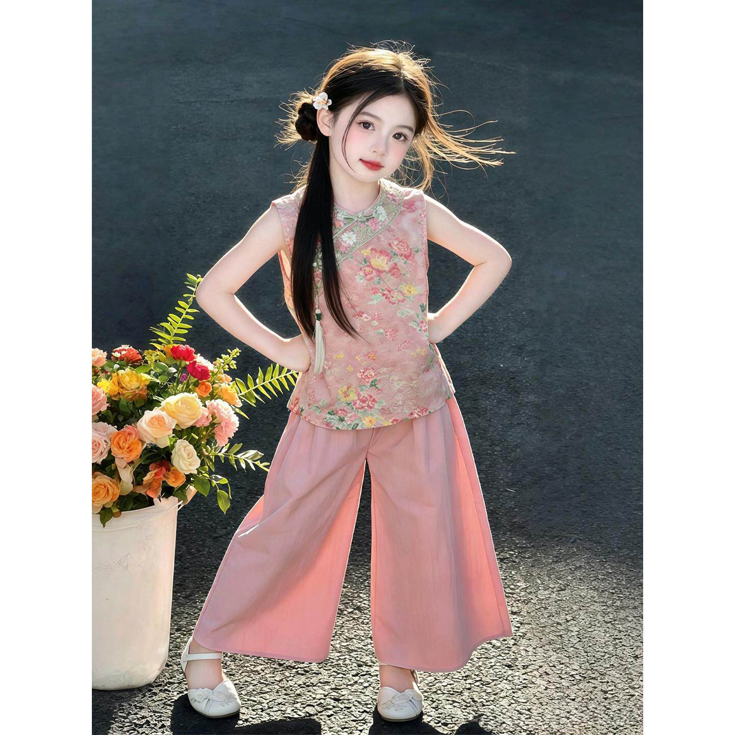 汉服女童夏装套装2026新款儿童国风新中式衣服大童日常可穿古装