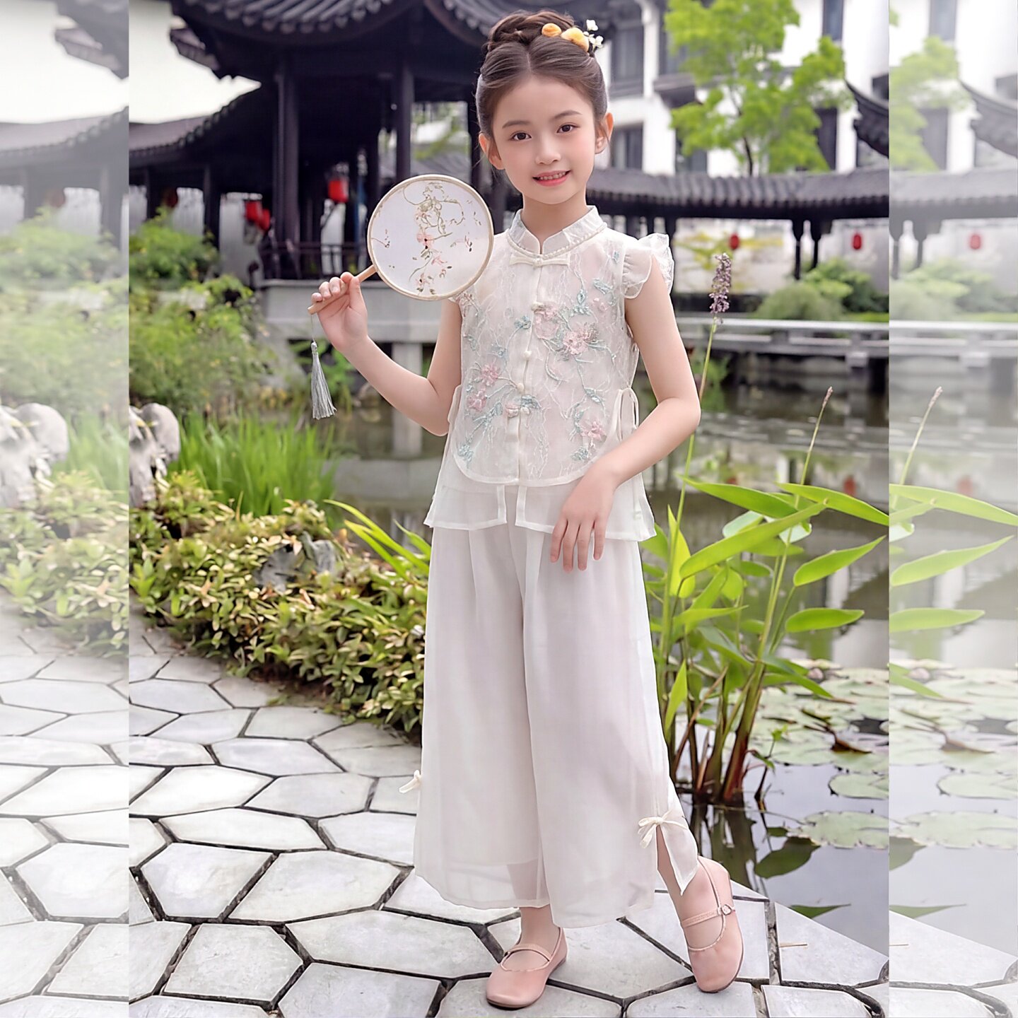 女童夏装套装2026新款儿童时髦洋