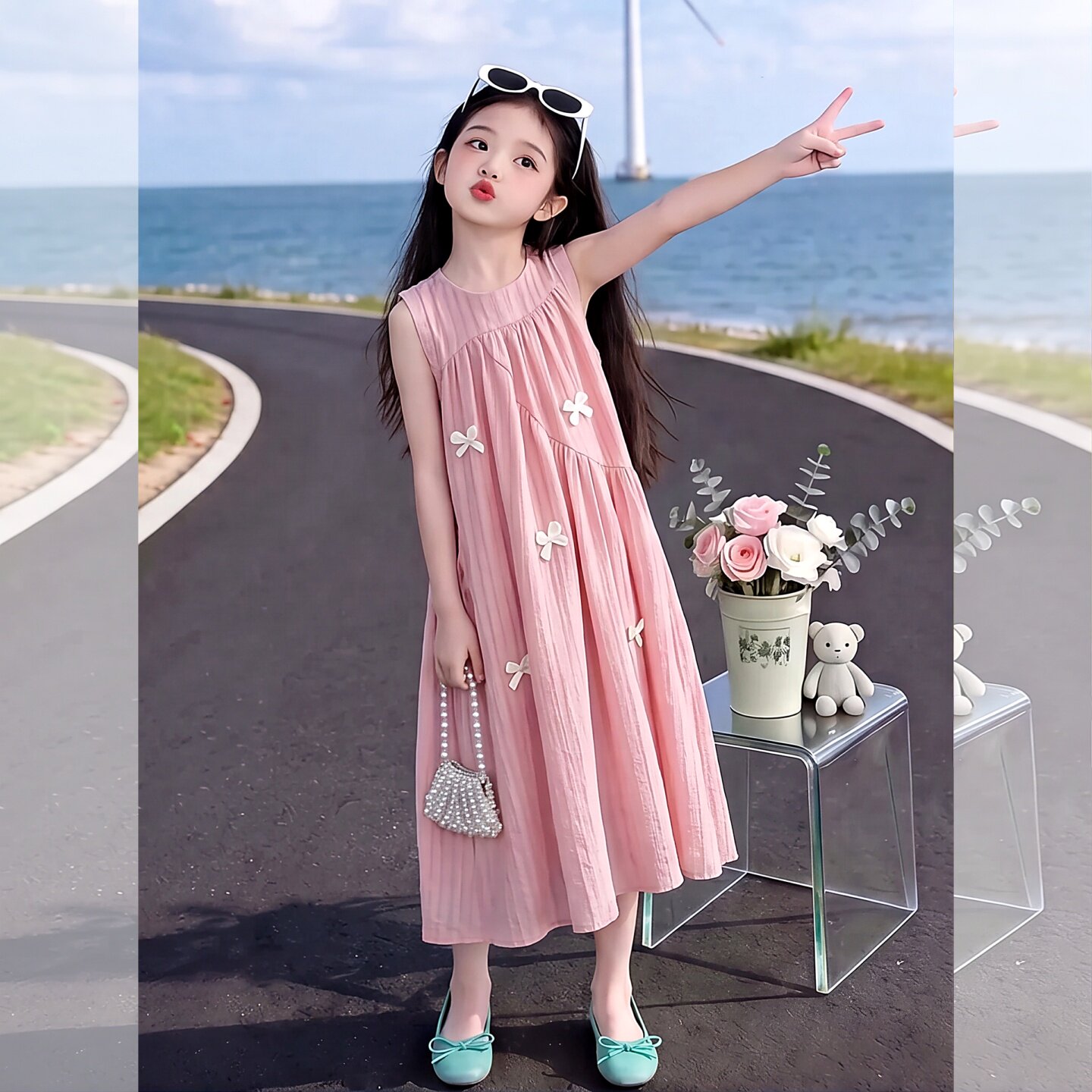 女童连衣裙夏装新款洋气儿童装裙