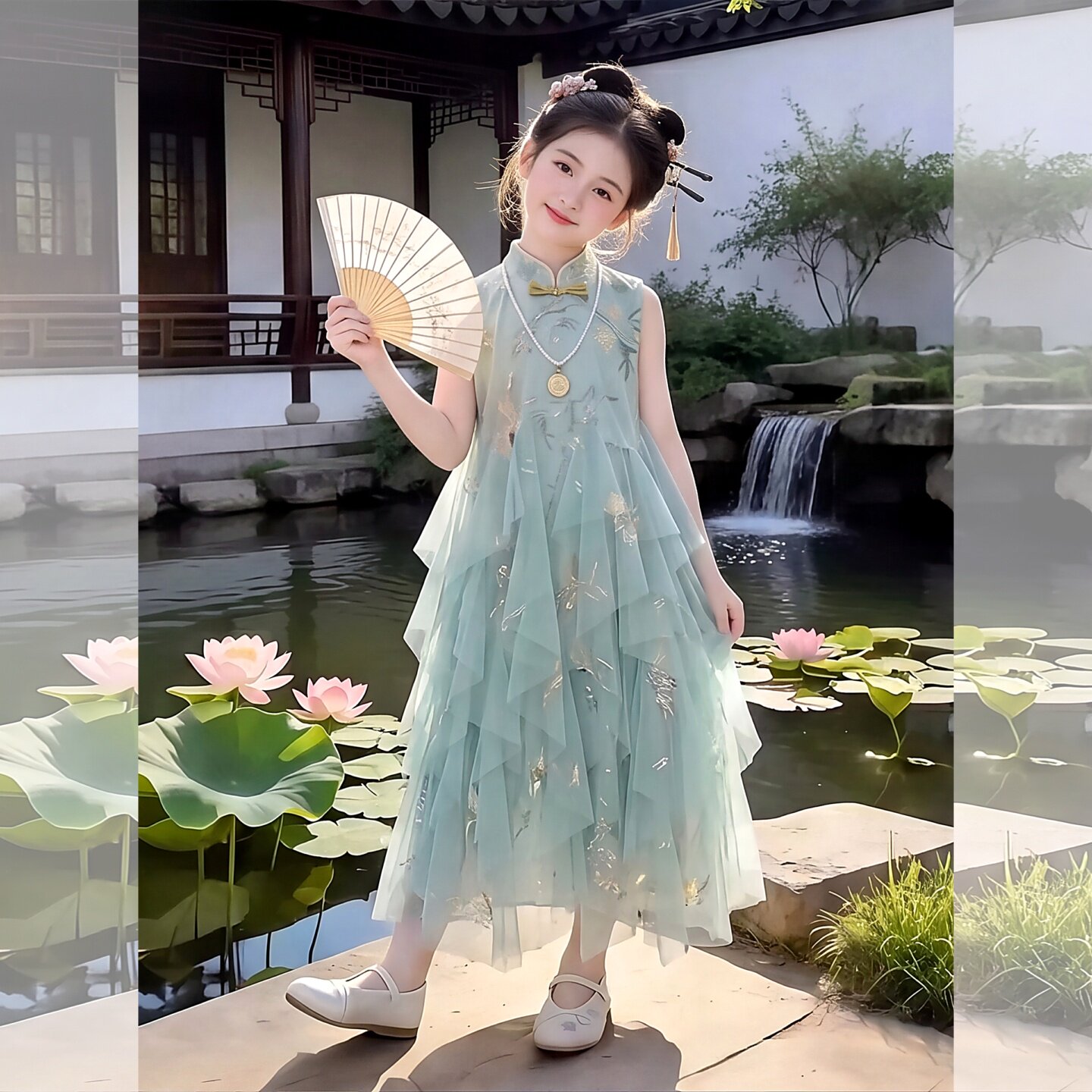 女童连衣裙夏装2026新款洋气小女