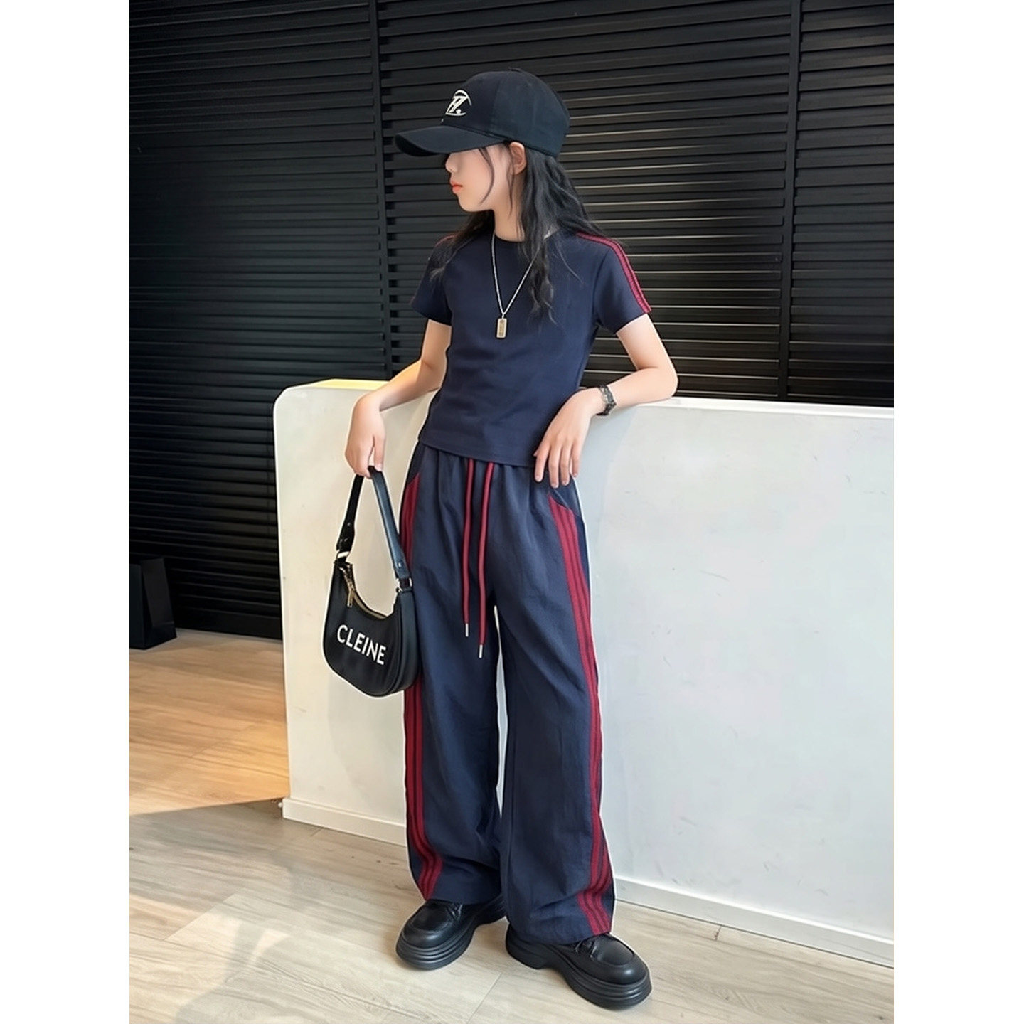 女童夏套装2026新款女大童夏装