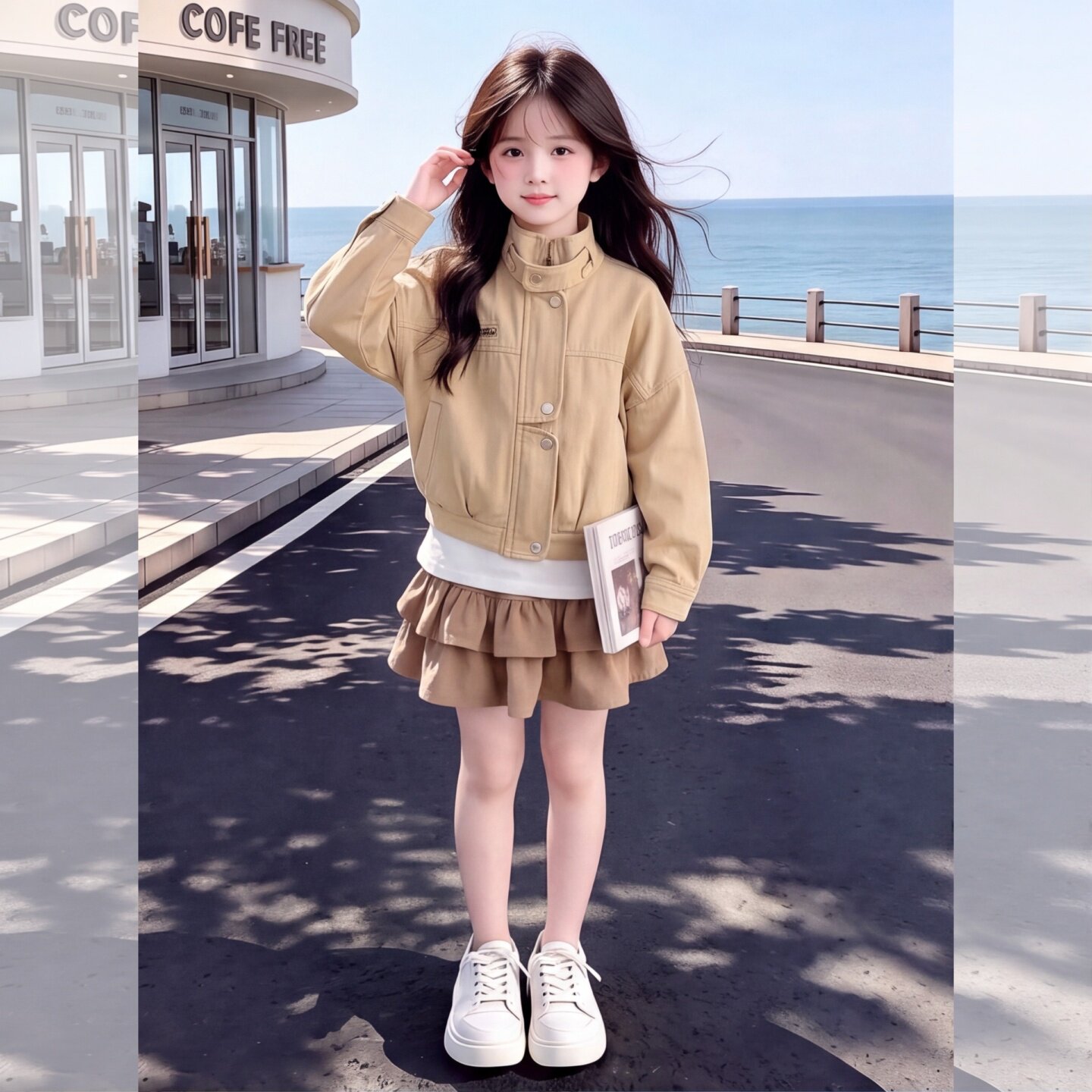 女童短款外套秋季款2026新款女大