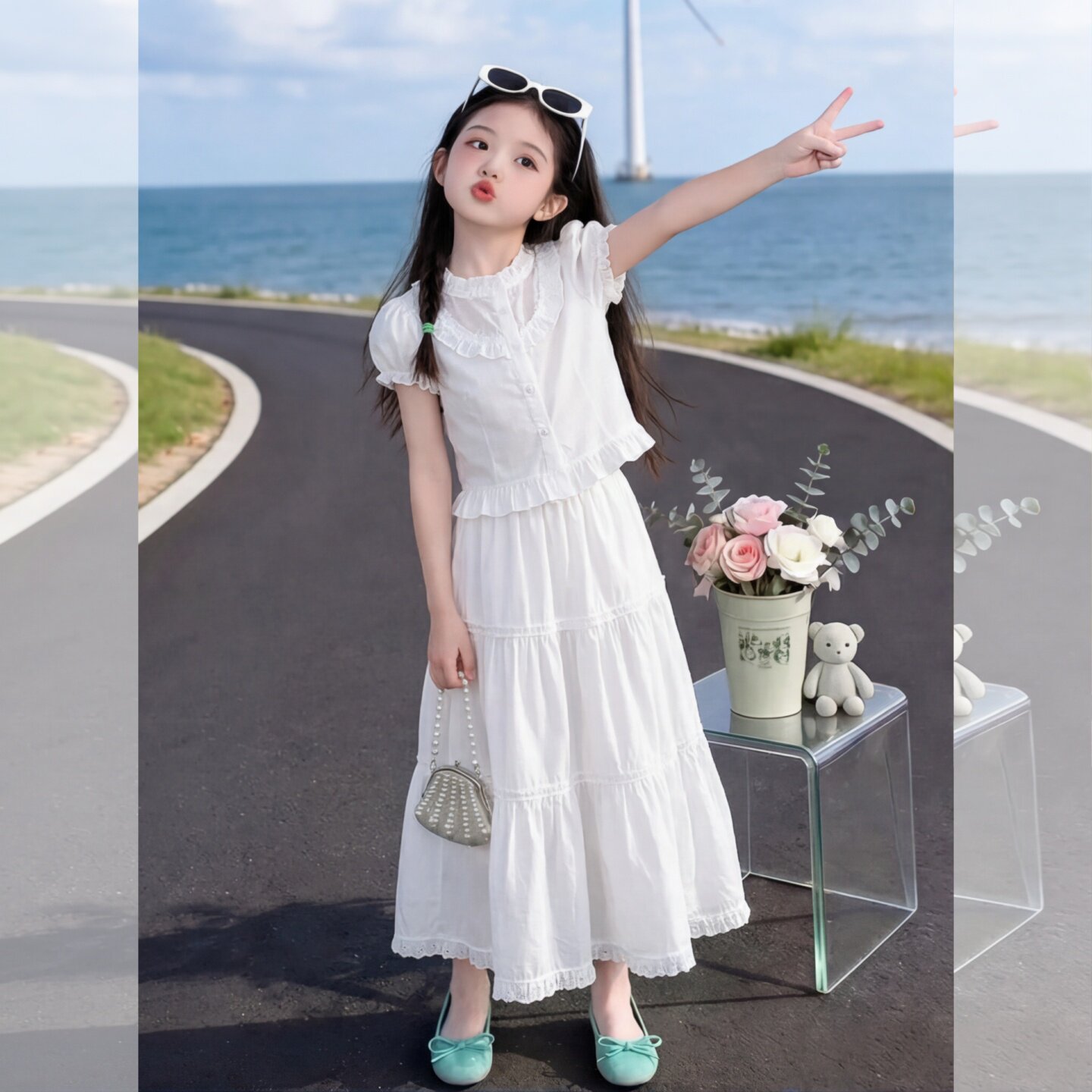 女童夏装套装裙子2026新款洋气