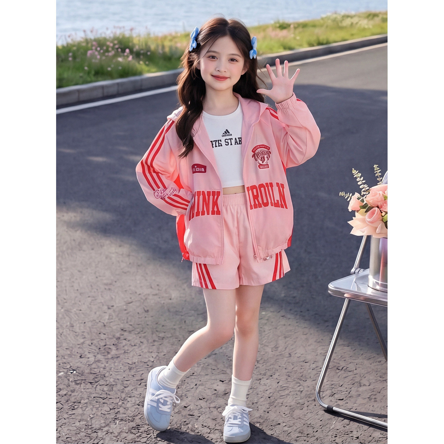 防晒衣套装女2026新款一整套夏天休闲运动两件套夏日减龄穿搭夏季