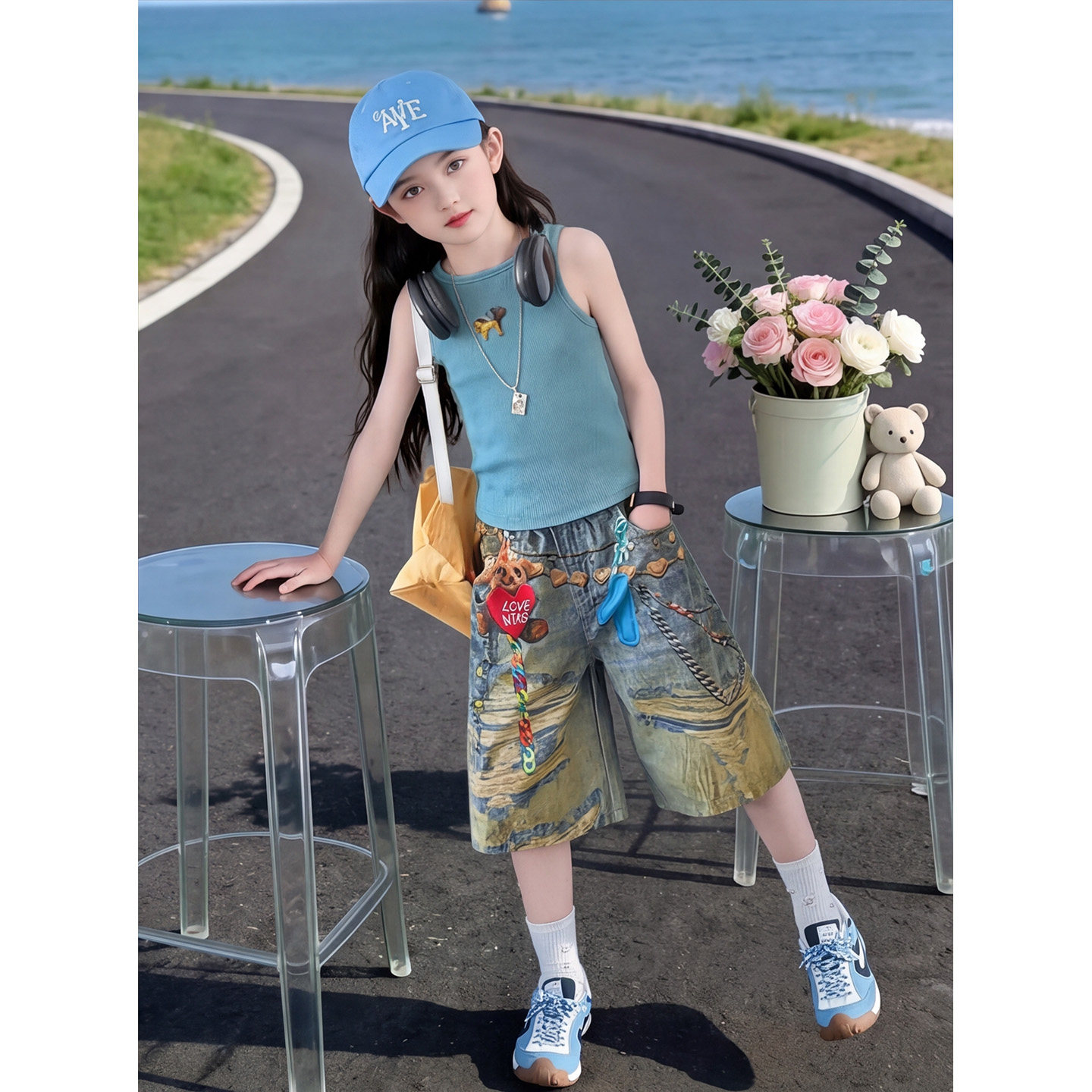 夏装女款2026新款女童套装女大童