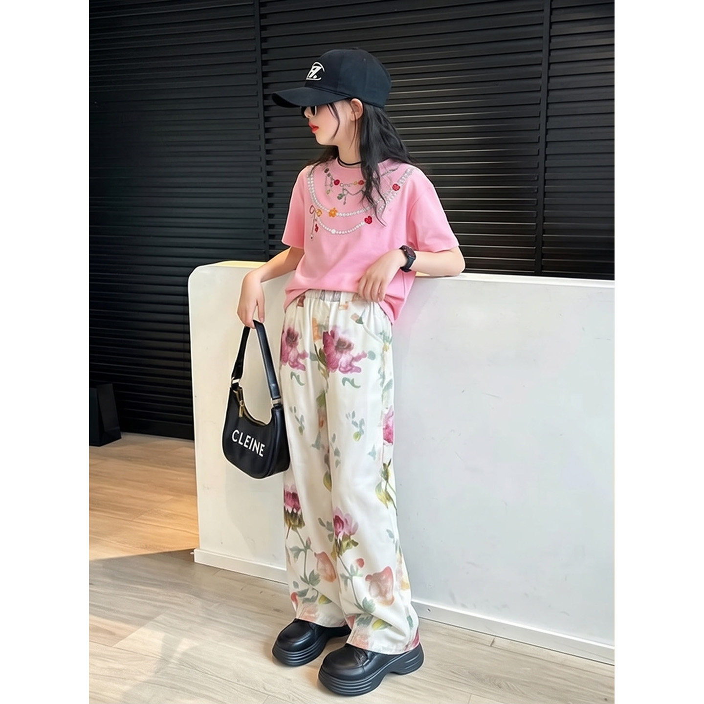 女童夏季韩版休闲短袖T恤套装