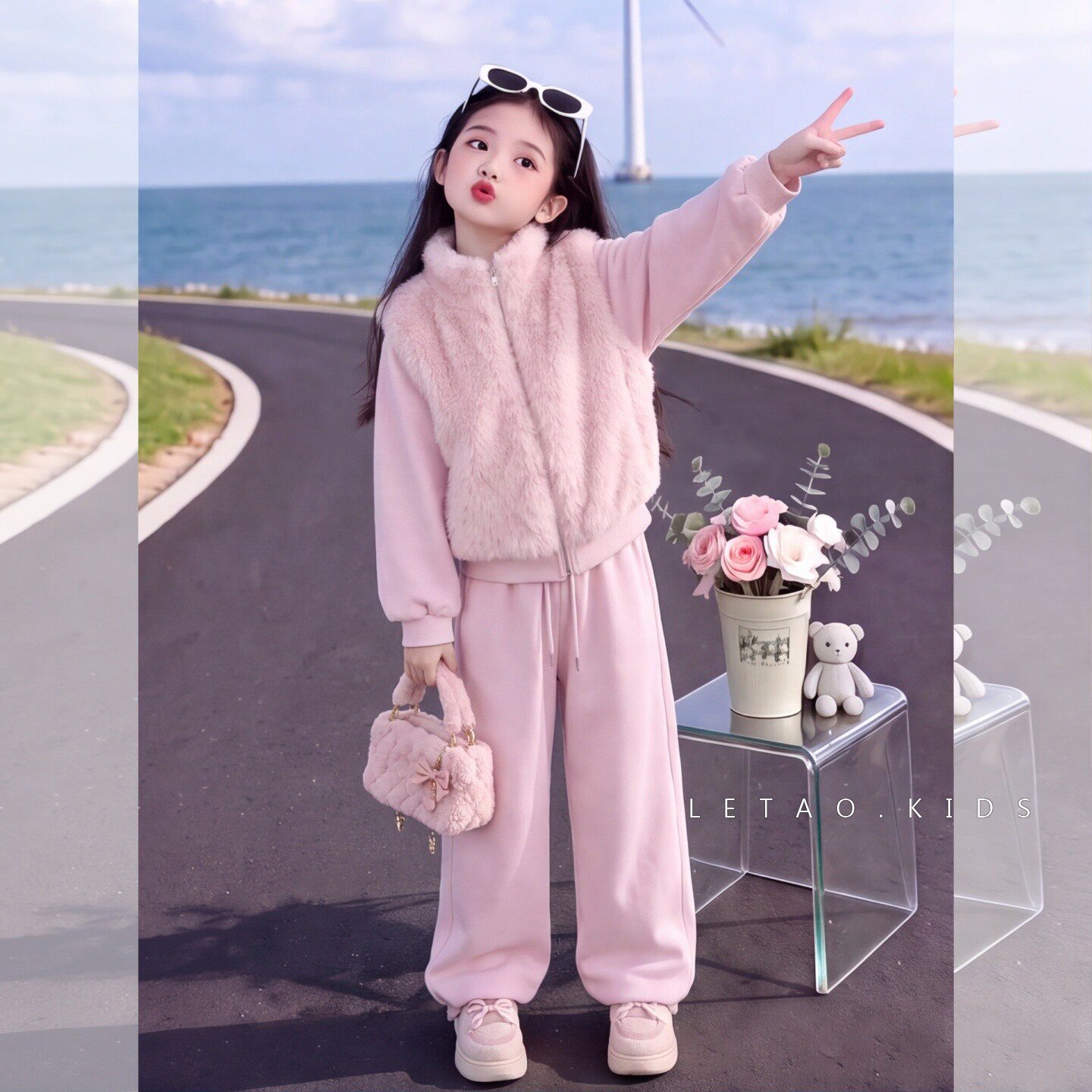 女童装秋冬时髦洋气中大儿童小女