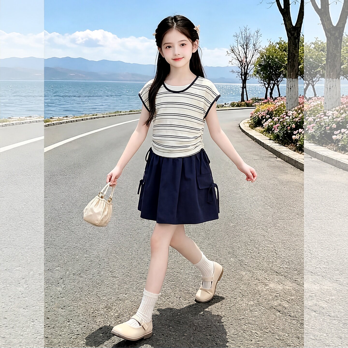 女童夏装裙子套装2026新款中大童