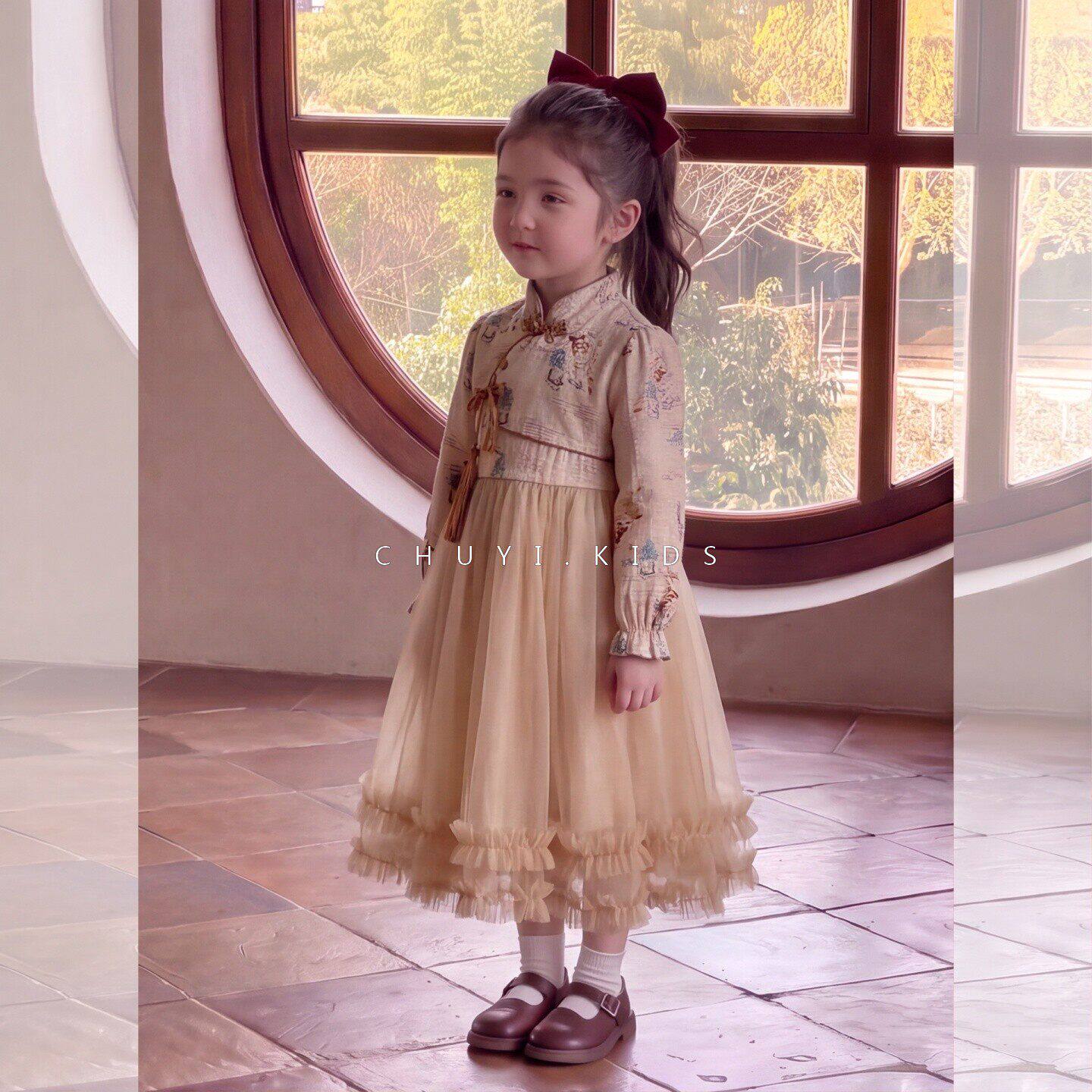 女童汉服2026秋冬新款儿童裙子新