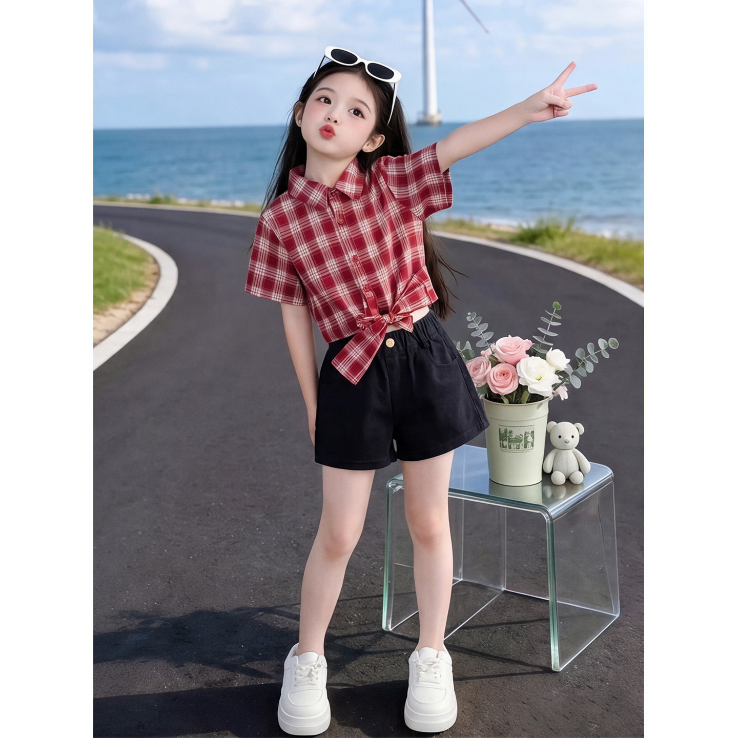 女童轻奢小众高端套装2026新款