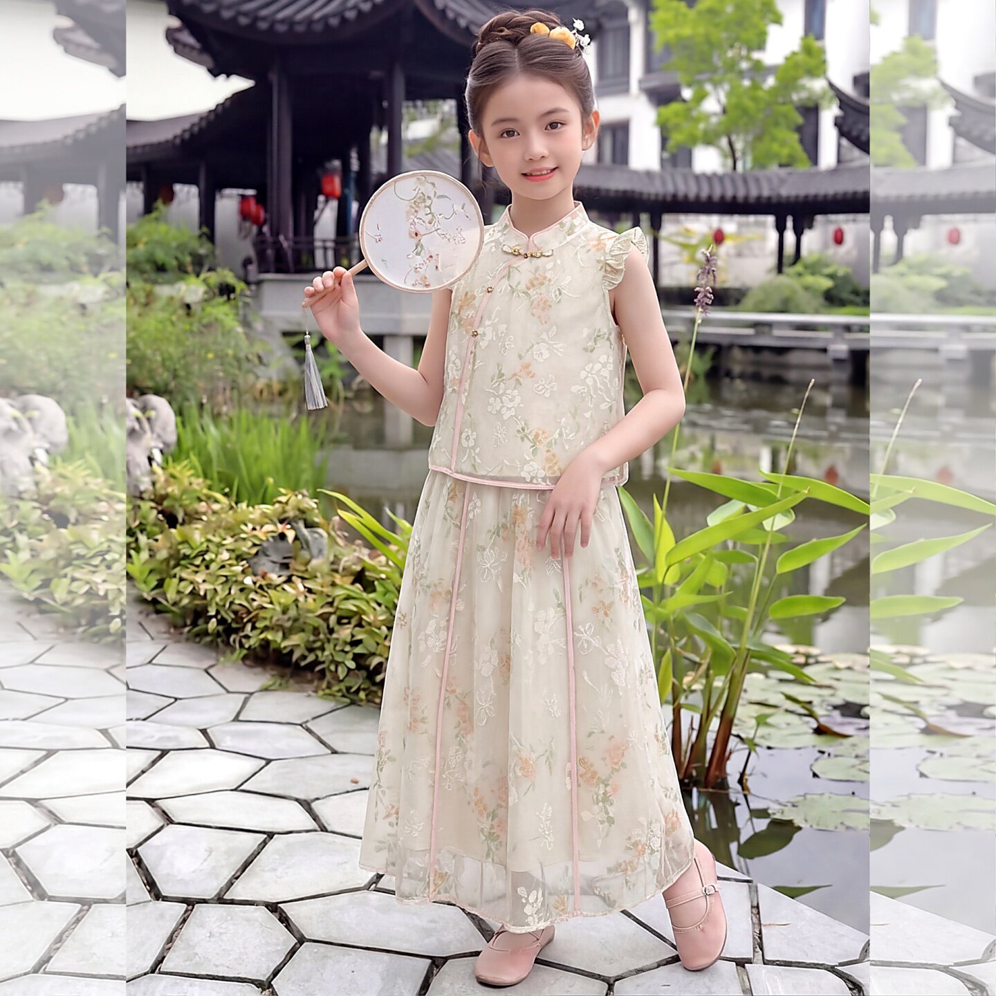 女童国风汉服套装夏季2026新款洋