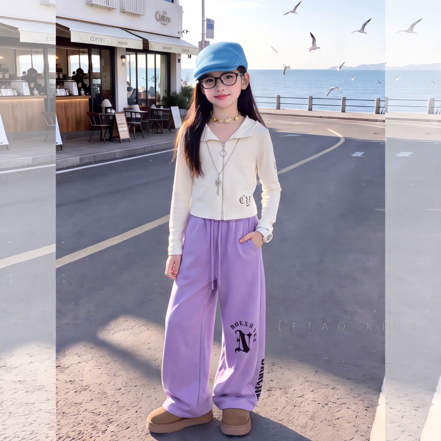 女童秋装爵士舞潮服中大童街舞服