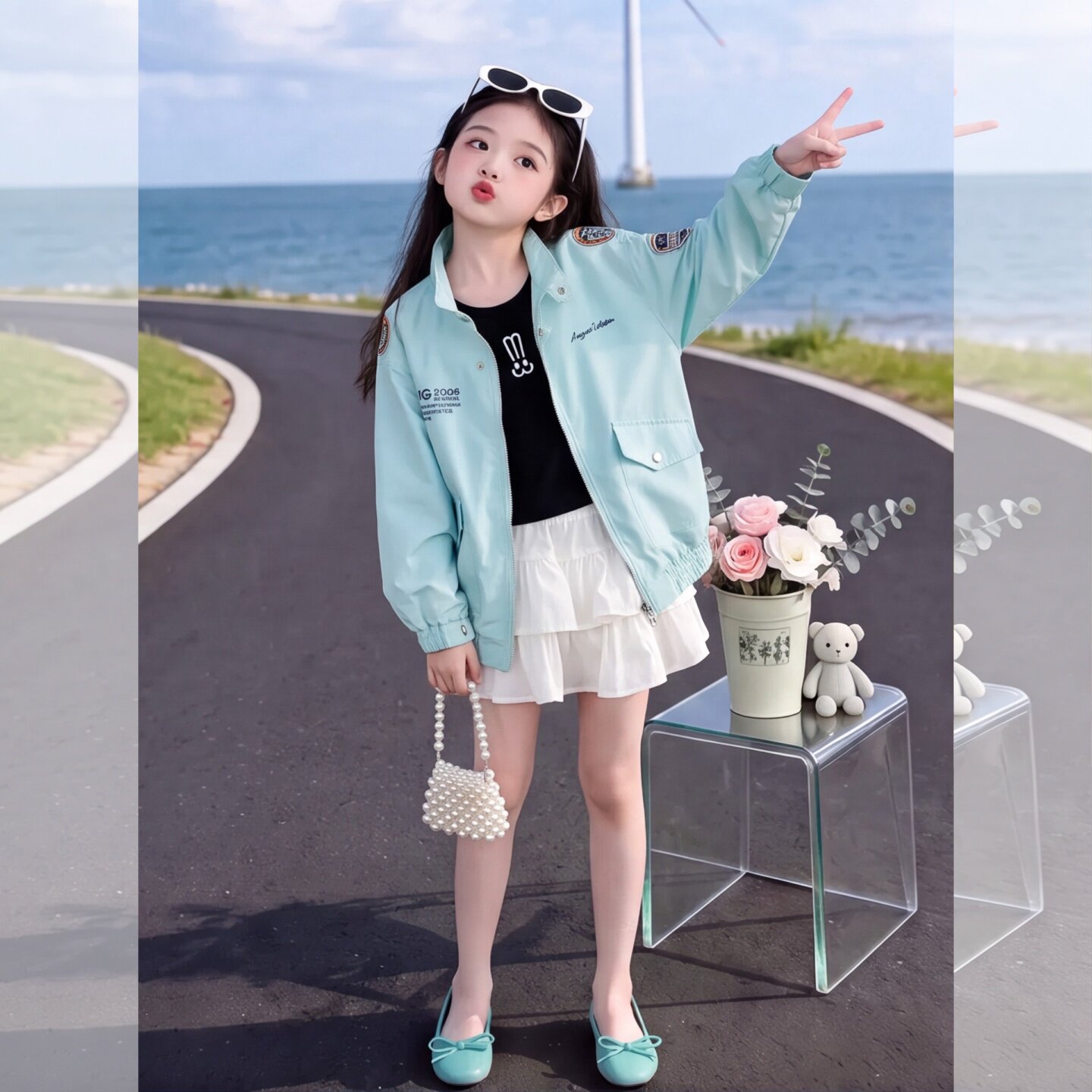 女童秋装外套2026新款儿童时尚百
