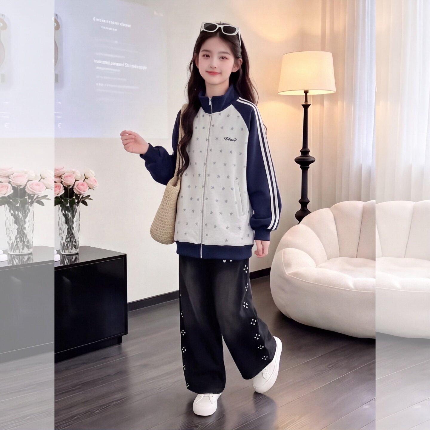 女童秋装棒球服外套2026新款韩版