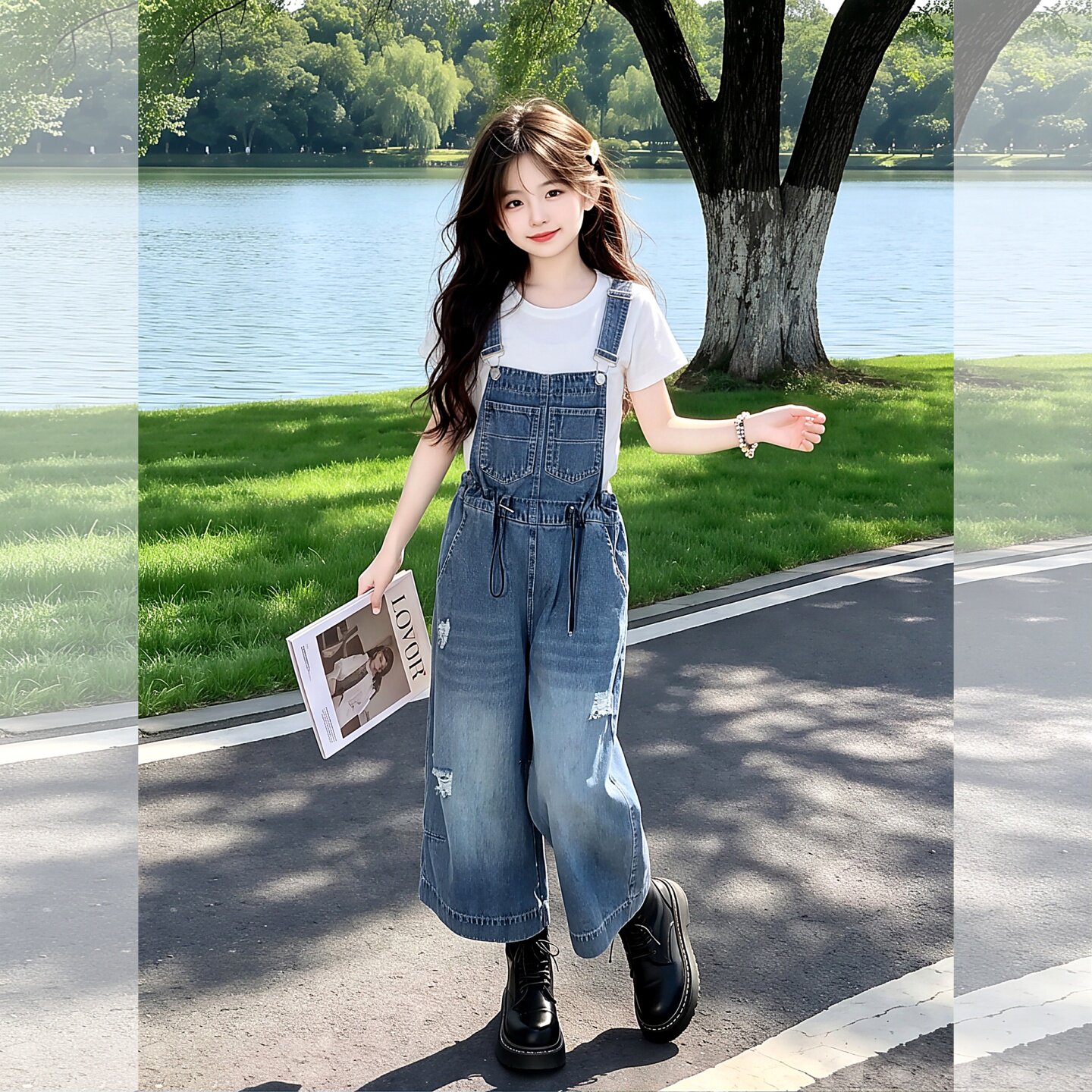 吊带背带裤女2026夏季新款欧货工