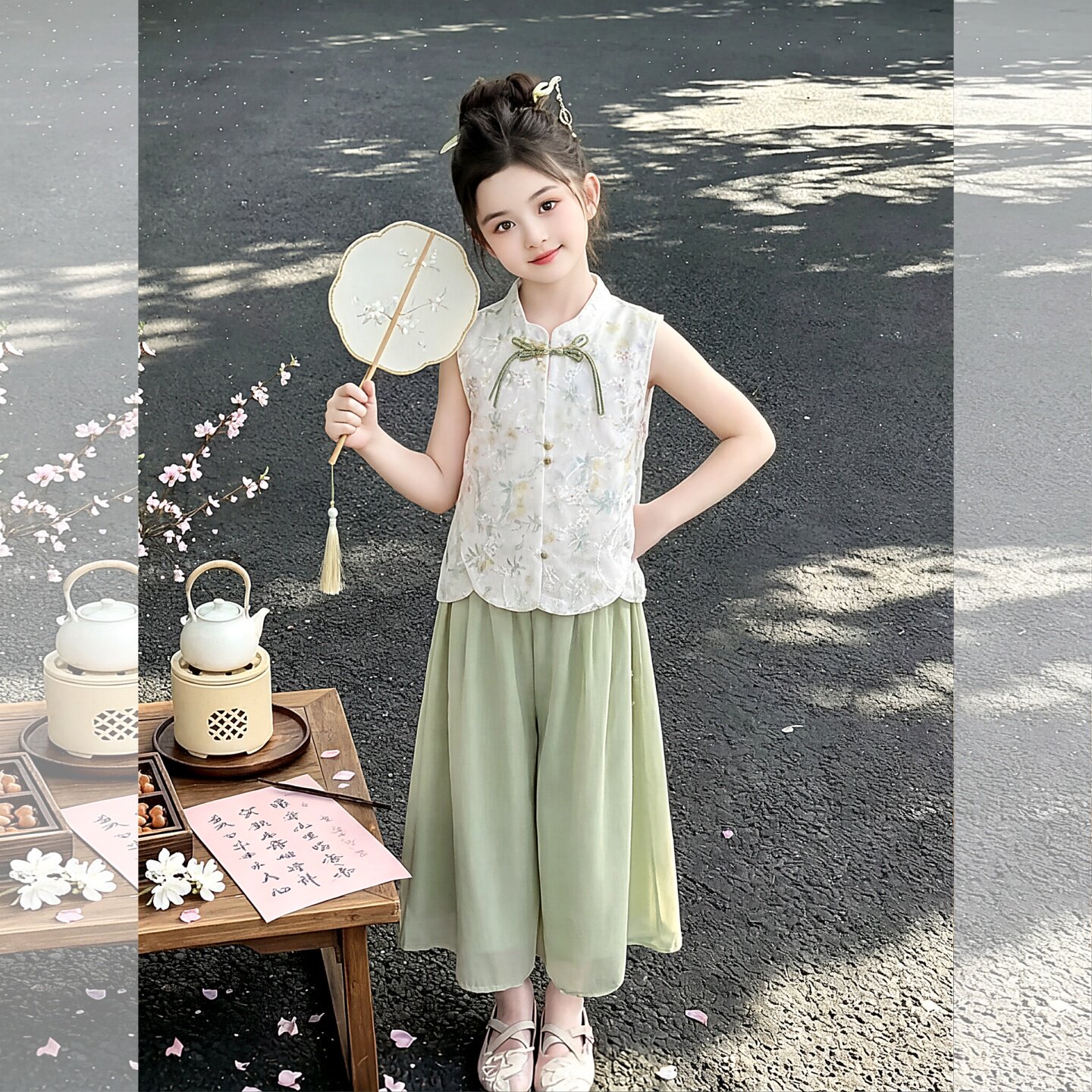 女童新中式汉服套装2026新款夏季