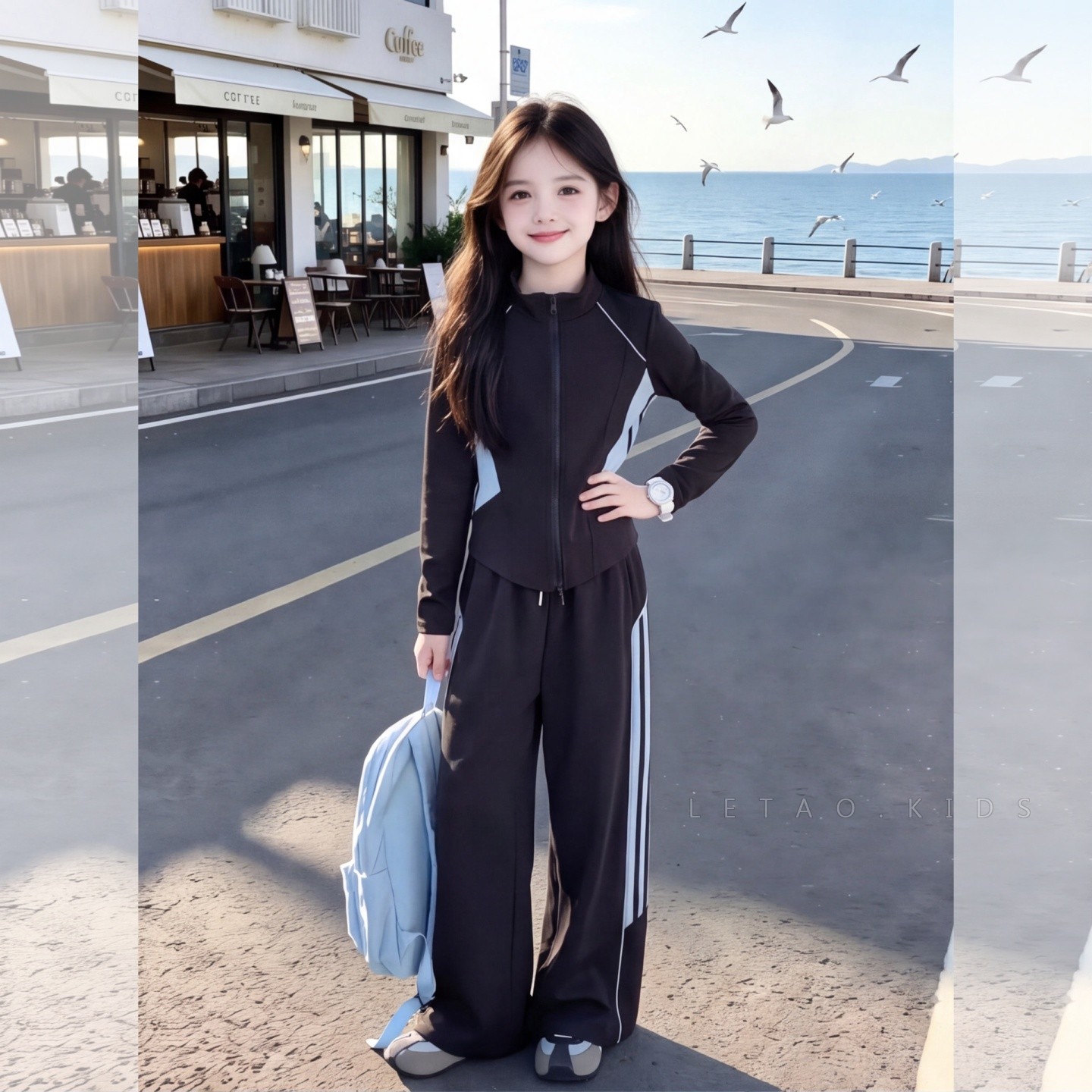 女童秋款运动套装2026洋气女大童