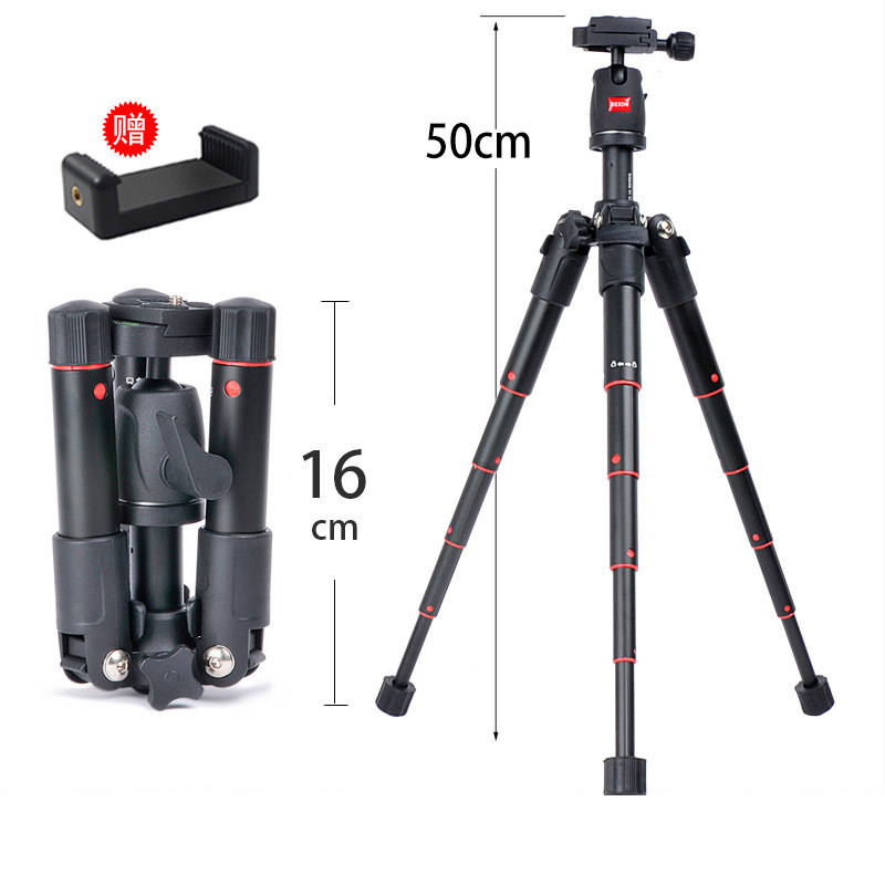 桌面微距三脚架 便携直播支架手机支架小三角架 单反相机八爪支架