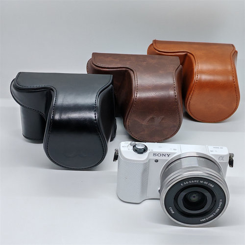 适用索尼 A5000 A5100 Nex 3N通用全包相机皮套保护壳带挂绳肩带