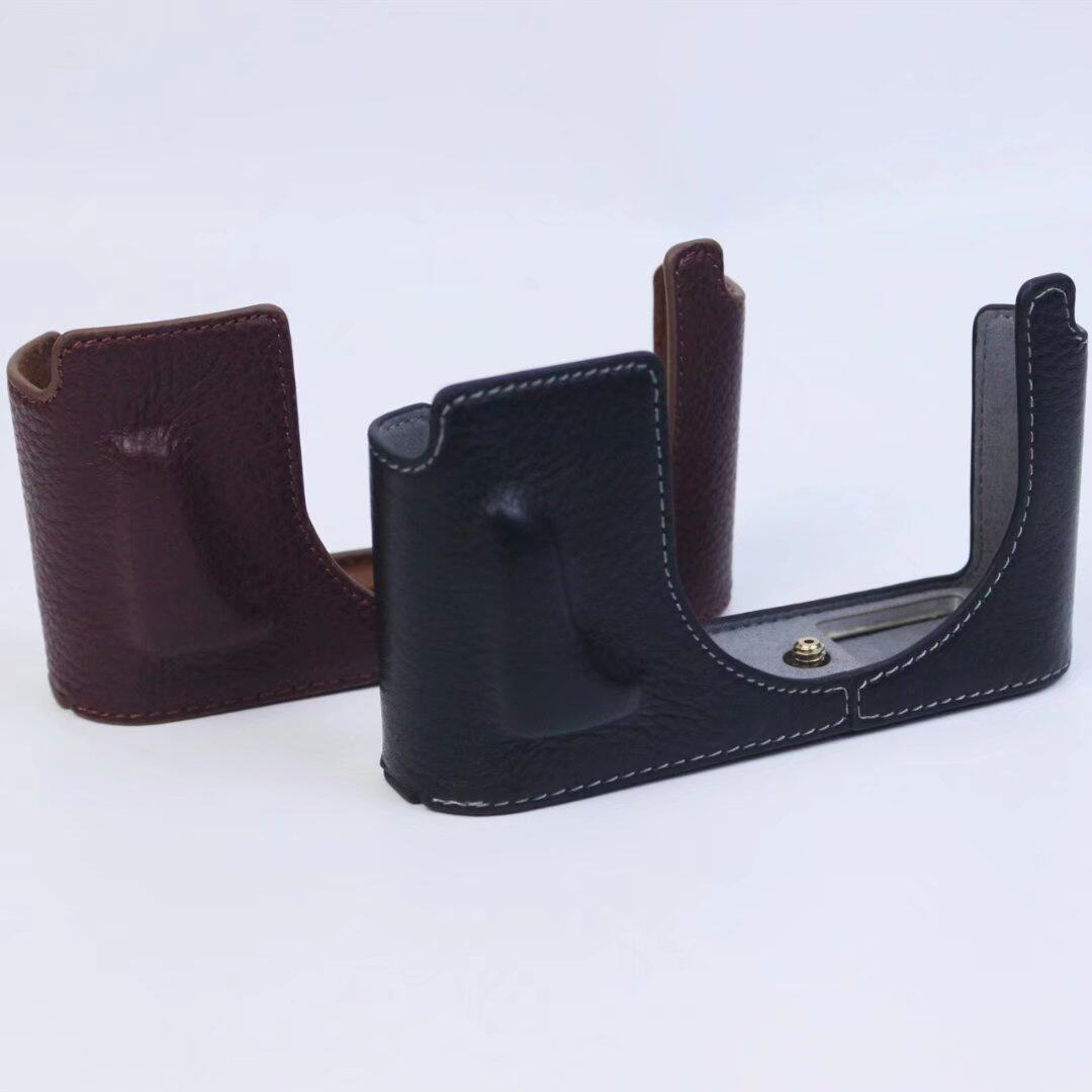 适用于徕卡Q2真皮底座相机保护壳微单皮套Leica q2底座半套摄像包