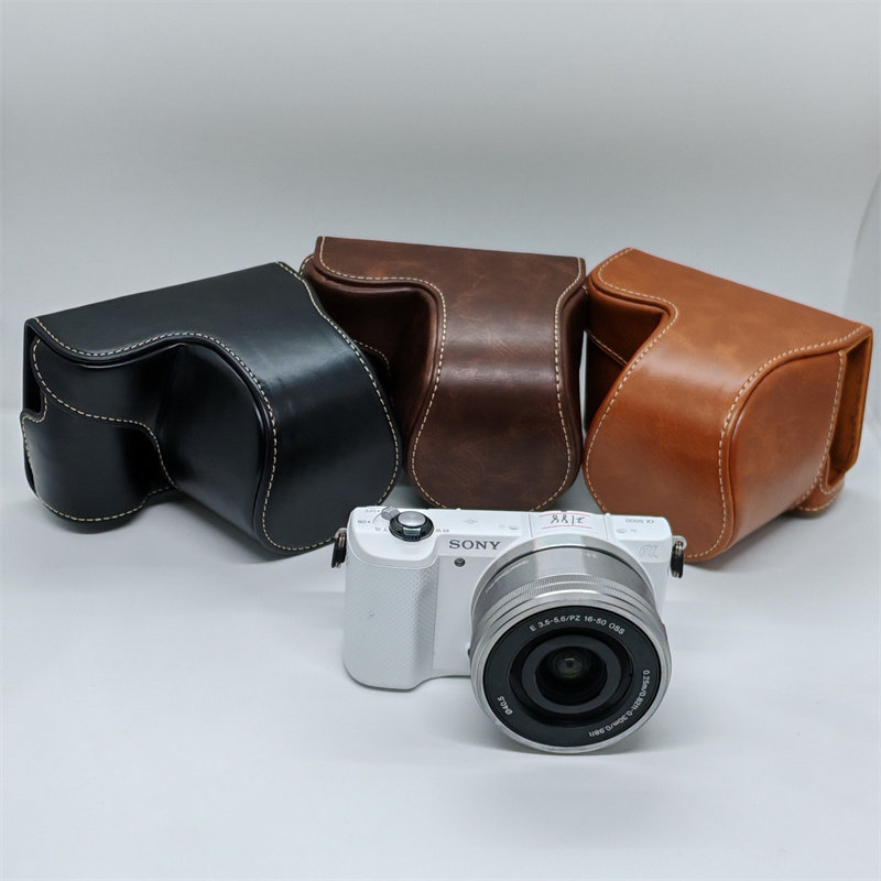 适用索尼 A5000 A5100 Nex 3N通用全包相机皮套保护壳带挂绳肩带